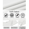 image:imageCOOFANDY Mens TShirts Short Sleeve Crew Neck T Shirts Casual Classic Basic Tee Shirts01white
