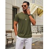 image:imageCOOFANDY Mens TShirts Short Sleeve Crew Neck T Shirts Casual Classic Basic Tee ShirtsArmy Green