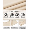 image:imageCOOFANDY Mens TShirts Short Sleeve Crew Neck T Shirts Casual Classic Basic Tee ShirtsBeige