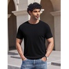 image:imageCOOFANDY Mens TShirts Short Sleeve Crew Neck T Shirts Casual Classic Basic Tee ShirtsBlack
