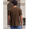 image:imageCOOFANDY Mens TShirts Short Sleeve Crew Neck T Shirts Casual Classic Basic Tee ShirtsBrown