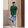 image:imageCOOFANDY Mens TShirts Short Sleeve Crew Neck T Shirts Casual Classic Basic Tee ShirtsGreen