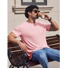 image:imageCOOFANDY Mens TShirts Short Sleeve Crew Neck T Shirts Casual Classic Basic Tee ShirtsLight Pink