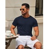 image:imageCOOFANDY Mens TShirts Short Sleeve Crew Neck T Shirts Casual Classic Basic Tee ShirtsNavy Blue