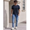 image:imageCOOFANDY Mens TShirts Short Sleeve Crew Neck T Shirts Casual Classic Basic Tee ShirtsNavy Blue