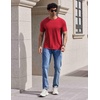 image:imageCOOFANDY Mens TShirts Short Sleeve Crew Neck T Shirts Casual Classic Basic Tee ShirtsRed