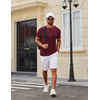 image:imageCOOFANDY Mens TShirts Short Sleeve Crew Neck T Shirts Casual Classic Basic Tee ShirtsWine Red