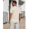image:imageCOOFANDY Mens TShirts Short Sleeve Plain Tshirts Casual Crew Neck Basic T Shirt Soft Cooling Fitted Stretch Tee ShirtsBeige