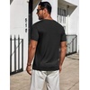 image:imageCOOFANDY Mens TShirts Short Sleeve Plain Tshirts Casual Crew Neck Basic T Shirt Soft Cooling Fitted Stretch Tee ShirtsBlack