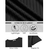 image:imageCOOFANDY Mens TShirts Short Sleeve Plain Tshirts Casual Crew Neck Basic T Shirt Soft Cooling Fitted Stretch Tee ShirtsBlack