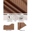 image:imageCOOFANDY Mens TShirts Short Sleeve Plain Tshirts Casual Crew Neck Basic T Shirt Soft Cooling Fitted Stretch Tee ShirtsBrown