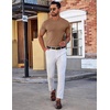 image:imageCOOFANDY Mens TShirts Short Sleeve Plain Tshirts Casual Crew Neck Basic T Shirt Soft Cooling Fitted Stretch Tee ShirtsBrown