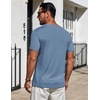 image:imageCOOFANDY Mens TShirts Short Sleeve Plain Tshirts Casual Crew Neck Basic T Shirt Soft Cooling Fitted Stretch Tee ShirtsDeep Blue