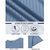 image:imageCOOFANDY Mens TShirts Short Sleeve Plain Tshirts Casual Crew Neck Basic T Shirt Soft Cooling Fitted Stretch Tee ShirtsDeep Blue