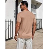 image:imageCOOFANDY Mens TShirts Short Sleeve Plain Tshirts Casual Crew Neck Basic T Shirt Soft Cooling Fitted Stretch Tee ShirtsKhaki