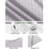 image:imageCOOFANDY Mens TShirts Short Sleeve Plain Tshirts Casual Crew Neck Basic T Shirt Soft Cooling Fitted Stretch Tee ShirtsLight Grey