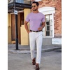 image:imageCOOFANDY Mens TShirts Short Sleeve Plain Tshirts Casual Crew Neck Basic T Shirt Soft Cooling Fitted Stretch Tee ShirtsLight Purple