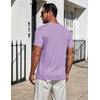 image:imageCOOFANDY Mens TShirts Short Sleeve Plain Tshirts Casual Crew Neck Basic T Shirt Soft Cooling Fitted Stretch Tee ShirtsLight Purple