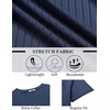 image:imageCOOFANDY Mens TShirts Short Sleeve Plain Tshirts Casual Crew Neck Basic T Shirt Soft Cooling Fitted Stretch Tee ShirtsNavy Blue
