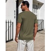 image:imageCOOFANDY Mens TShirts Short Sleeve Plain Tshirts Casual Crew Neck Basic T Shirt Soft Cooling Fitted Stretch Tee ShirtsOlive Green