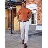 image:imageCOOFANDY Mens TShirts Short Sleeve Plain Tshirts Casual Crew Neck Basic T Shirt Soft Cooling Fitted Stretch Tee ShirtsOrange