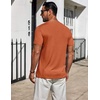 image:imageCOOFANDY Mens TShirts Short Sleeve Plain Tshirts Casual Crew Neck Basic T Shirt Soft Cooling Fitted Stretch Tee ShirtsOrange