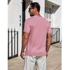 image:imageCOOFANDY Mens TShirts Short Sleeve Plain Tshirts Casual Crew Neck Basic T Shirt Soft Cooling Fitted Stretch Tee ShirtsPink