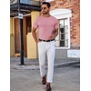 image:imageCOOFANDY Mens TShirts Short Sleeve Plain Tshirts Casual Crew Neck Basic T Shirt Soft Cooling Fitted Stretch Tee ShirtsPink