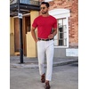 image:imageCOOFANDY Mens TShirts Short Sleeve Plain Tshirts Casual Crew Neck Basic T Shirt Soft Cooling Fitted Stretch Tee ShirtsRed