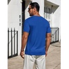 image:imageCOOFANDY Mens TShirts Short Sleeve Plain Tshirts Casual Crew Neck Basic T Shirt Soft Cooling Fitted Stretch Tee ShirtsRoyal Blue