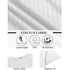 image:imageCOOFANDY Mens TShirts Short Sleeve Plain Tshirts Casual Crew Neck Basic T Shirt Soft Cooling Fitted Stretch Tee ShirtsWhite