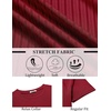 image:imageCOOFANDY Mens TShirts Short Sleeve Plain Tshirts Casual Crew Neck Basic T Shirt Soft Cooling Fitted Stretch Tee ShirtsWine Red