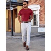 image:imageCOOFANDY Mens TShirts Short Sleeve Plain Tshirts Casual Crew Neck Basic T Shirt Soft Cooling Fitted Stretch Tee ShirtsWine Red