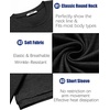 image:imageCOOFANDY Mens TShirts Summer Crew Neck Casual T Shirts Plain Short Sleeve Shirts Basic TeesB Dark Greyblack