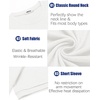 image:imageCOOFANDY Mens TShirts Summer Crew Neck Casual T Shirts Plain Short Sleeve Shirts Basic TeesB Whiteblack