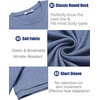 image:imageCOOFANDY Mens TShirts Summer Crew Neck Casual T Shirts Plain Short Sleeve Shirts Basic TeesBlue