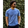 image:imageCOOFANDY Mens TShirts Summer Crew Neck Casual T Shirts Plain Short Sleeve Shirts Basic TeesBlue