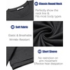 image:imageCOOFANDY Mens TShirts Summer Crew Neck Casual T Shirts Plain Short Sleeve Shirts Basic TeesDark Gray