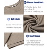 image:imageCOOFANDY Mens TShirts Summer Crew Neck Casual T Shirts Plain Short Sleeve Shirts Basic TeesKhaki