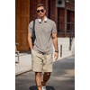 image:imageCOOFANDY Mens TShirts Summer Crew Neck Casual T Shirts Plain Short Sleeve Shirts Basic TeesKhaki