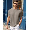 image:imageCOOFANDY Mens TShirts Summer Crew Neck Casual T Shirts Plain Short Sleeve Shirts Basic TeesKhaki
