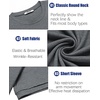 image:imageCOOFANDY Mens TShirts Summer Crew Neck Casual T Shirts Plain Short Sleeve Shirts Basic TeesMedium Gray