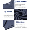 image:imageCOOFANDY Mens TShirts Summer Crew Neck Casual T Shirts Plain Short Sleeve Shirts Basic TeesNavy Blue