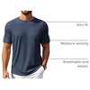 image:imageCOOFANDY Mens TShirts Summer Crew Neck Casual T Shirts Plain Short Sleeve Shirts Basic TeesNavy Blue