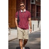 image:imageCOOFANDY Mens TShirts Summer Crew Neck Casual T Shirts Plain Short Sleeve Shirts Basic TeesWine Red