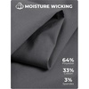 image:imageCOOFANDY Mens Tech Dress Shirts Long Sleeve Poplin Formal Shirt Casual Button Down ShirtsDark Grey