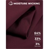 image:imageCOOFANDY Mens Tech Dress Shirts Long Sleeve Poplin Formal Shirt Casual Button Down ShirtsDeep Red