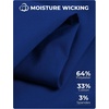 image:imageCOOFANDY Mens Tech Dress Shirts Long Sleeve Poplin Formal Shirt Casual Button Down ShirtsRoyal Azure