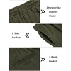 image:imageCOOFANDY Mens Tracksuit 2 Piece Hooded Athletic Sweatsuit Short Sleeve Casual Sports Hoodie Shorts SetArmy Green