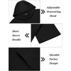 image:imageCOOFANDY Mens Tracksuit 2 Piece Hooded Athletic Sweatsuit Short Sleeve Casual Sports Hoodie Shorts SetBlack